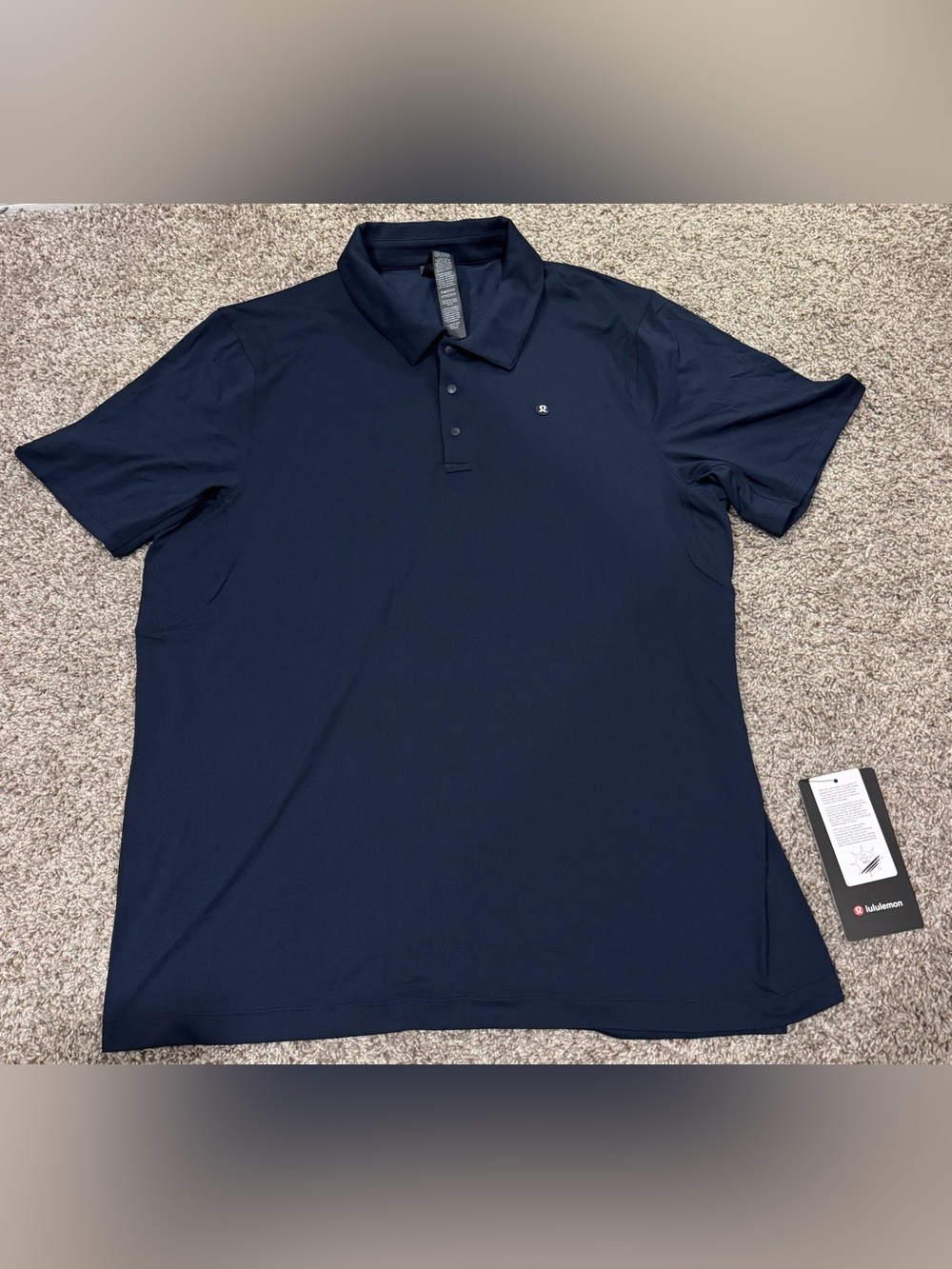 lululemon athletica Navy Performance Polo